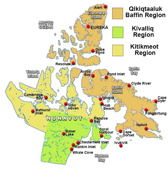 Nunavut Map